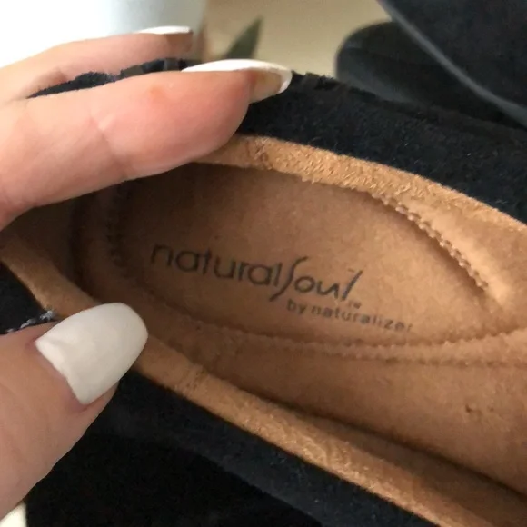 Naturalizer by Natural Souls Womens brown leather loafers zip front - Picture 5 of 7